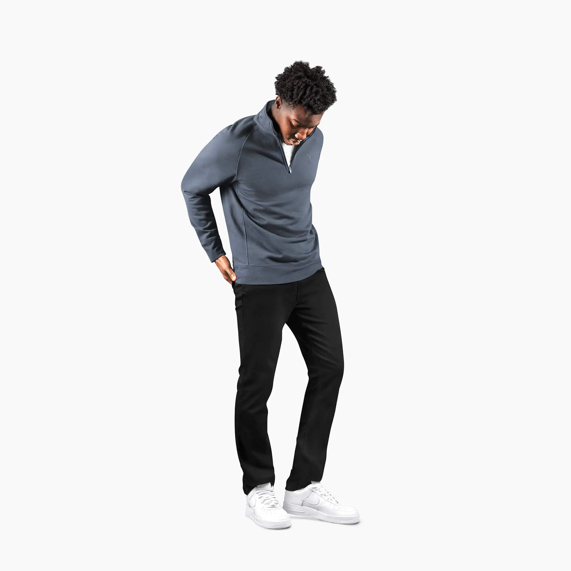 imagen product Men's Chill Quarter Zip Pullover - Gray